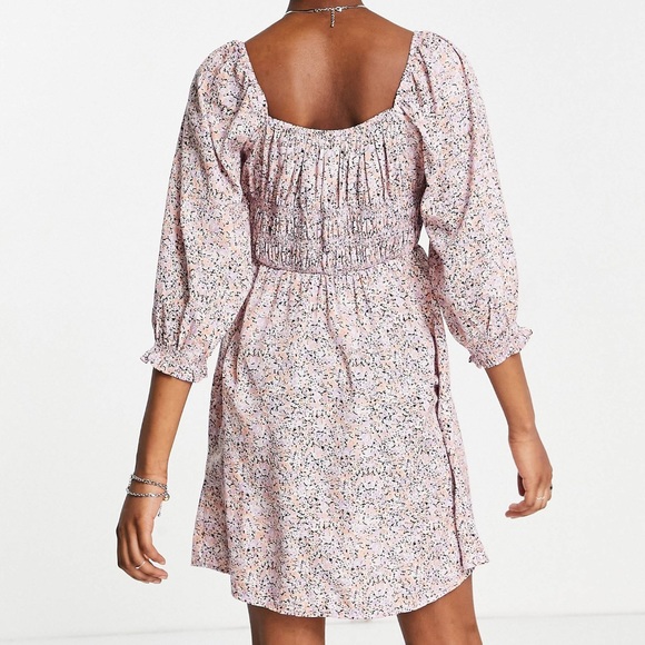 Puff Sleeve Mini Dress - Picture 3 of 9